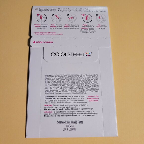 Shamrock My World Petite - Color Street - FDG453 - Picture 2 of 2